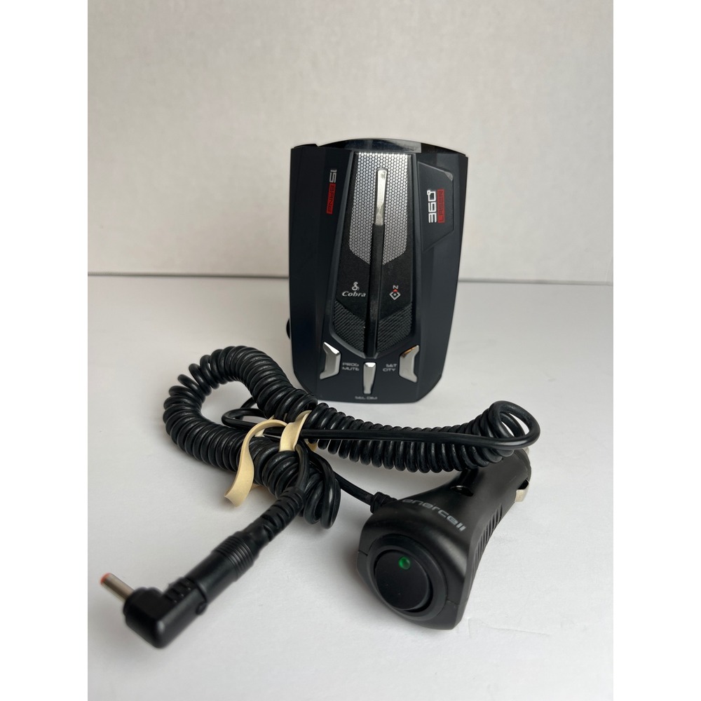 Cobra 15 Band 360 Laser Radar Detector XRS 9770 with Enercell Power Cord Black